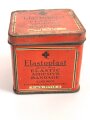 Großbritannien, Blechdose  "Elastoplast Elastic Adhesive Bandage" 7 x 7 x 6,5cm, most likely WWII era
