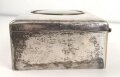 "Korpspreisschießen 1909" schwere Andenkendose , Buntmetall versilbert. Maße 22,5 x 17 x 8cm