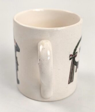 1. Weltkrieg, Tasse für ein Kind, Hersteller Villeroy & Boch. Guter Zustand, Höhe 8,5cm