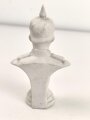 Kaiserreich und 1. Weltkrieg, kleine Büste Darstellend Kaiser Wilhelm II. Bisquitporzellan, Höhe 12cm, unbeschädigt