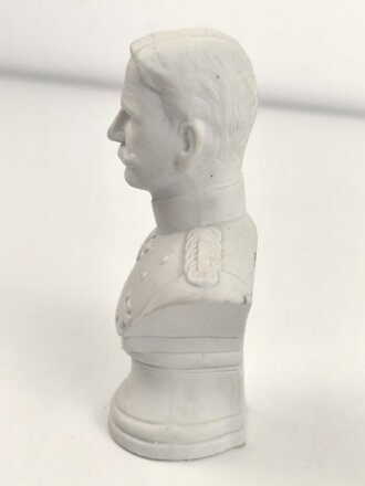 Kaiserreich und 1. Weltkrieg, kleine Büste Darstellend "von Mackensen". Bisquitporzellan, Höhe 13cm, unbeschädigt