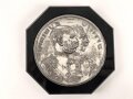Kaiserreich und 1. Weltkrieg, patriotischer Briefbeschwerer, Darstellend Kaiser Wilhelm II und Kaiser Franz Joseph. Breite 9cm