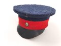 Kaiserreich, Miniatur Schirmmütze aus Pappe mit Filz beklebt. Durchmesser des Mützendeckel 10,5cm