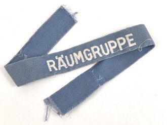 Technisches Hilfswerk THW , Ärmelband "Räumgruppe" Getragen, Gesamtlänge 40cm