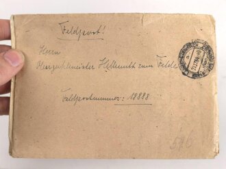 Feldpost / Post und Ausweise eines Angehörigen Feldpost Nummer 18888 " Landesschützen-Bataillon 582"