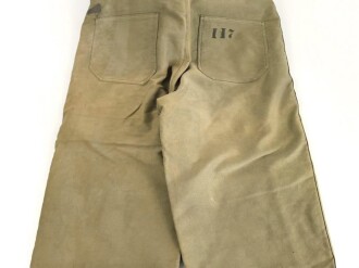 U.S. Navy WWII Deck pants size medium. " Navy Department Contract NXsx 38067" Used, good condition