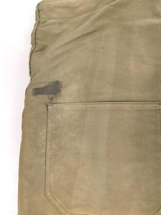 U.S. Navy WWII Deck pants size medium. " Navy Department Contract NXsx 38067" Used, good condition