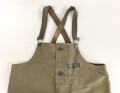 U.S. Navy WWII Deck pants size medium. " Navy Department Contract NXsx 38067" Used, good condition