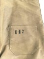 U.S. Navy WWII Deck pants size medium. " Navy Department Contract NXsx 38067" Used, good condition