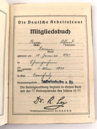 Umfangreicher Papiernachlass einer Familie