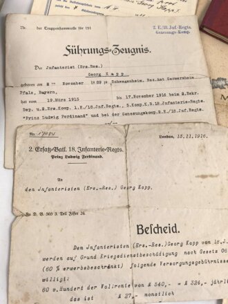Umfangreicher Papiernachlass einer Familie