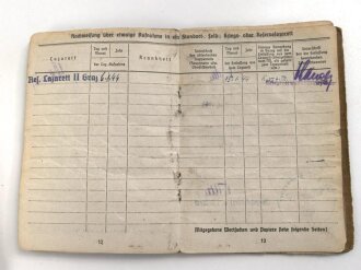 Soldbuch, Wehrpaß und Feldpost eines Sanitäters