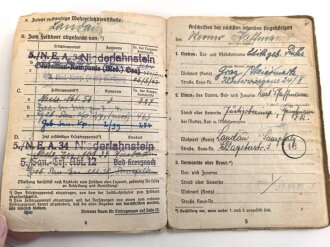 Soldbuch, Wehrpaß und Feldpost eines Sanitäters