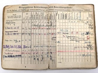 Soldbuch, Wehrpaß und Feldpost eines Sanitäters