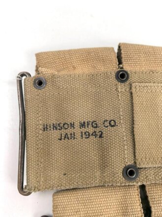 U.S.Army 1942 dated Cartridge Belt, M1923, good condition