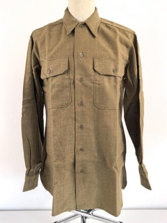 U.S.Army WWII, flannel shirt with gas flap, very good condition