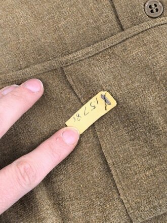 U.S.Army WWII, flannel shirt with gas flap, very good condition