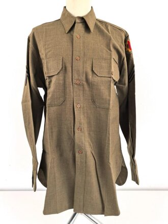 U.S.Army WWII, flannel shirt, some small holes, otherwise in good condition