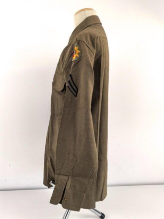 U.S.Army WWII, flannel shirt, some small holes, otherwise in good condition