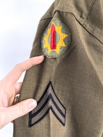 U.S.Army WWII, flannel shirt, some small holes, otherwise in good condition