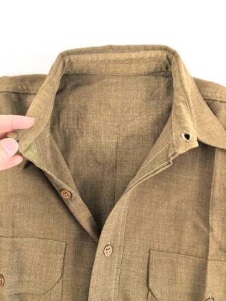 U.S.Army WWII, flannel shirt, some small holes, otherwise in good condition