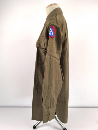 U.S.Army WWII, "Regulation Army Officers Shirt" bunch of small holes, otherwise in good condition