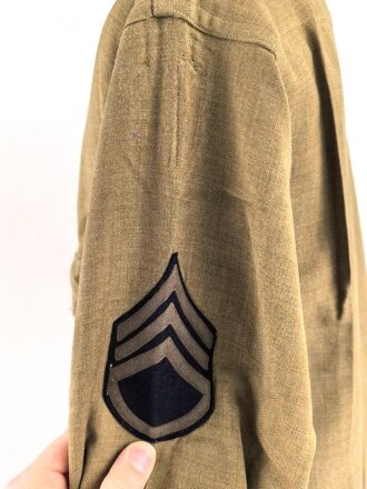 U.S.Army WWII, flannel shirt, some small holes, some old repairs, otherwise in good condition