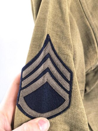 U.S.Army WWII, flannel shirt, some small holes, some old repairs, otherwise in good condition