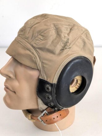 U.S. Army Air Force WWII, Type AN-H-15 Flight Helmet in...
