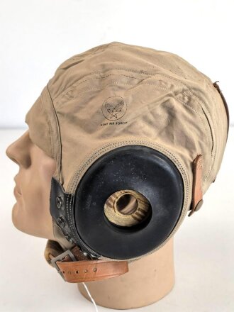 U.S. Army Air Force WWII, Type AN-H-15 Flight Helmet in...