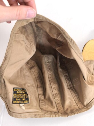 U.S. Navy WWII, Summer Aviators Helmet, size 7 1/4, very good condition