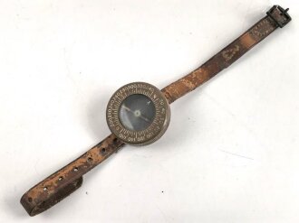U.S. Airborne WWII, wrist compass with arm band. Uncleaned