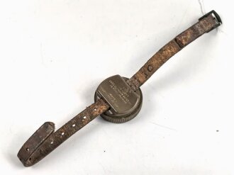 U.S. Airborne WWII, wrist compass with arm band. Uncleaned