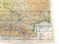 British WWII silk escape map 43A " France, Belgium Holland" . Issued to both Brotish and U.S. paratroopers. Bery good condition