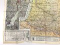 British WWII silk escape map 43A " France, Belgium Holland" . Issued to both Brotish and U.S. paratroopers. Bery good condition