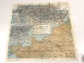 British WWII silk escape map 43A " France, Belgium Holland" . Issued to both Brotish and U.S. paratroopers. Bery good condition