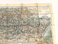 British WWII silk escape map 43A " France, Belgium Holland" . Issued to both Brotish and U.S. paratroopers. Bery good condition