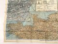 British WWII silk escape map 43A " France, Belgium Holland" . Issued to both Brotish and U.S. paratroopers. Bery good condition