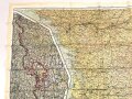 British WWII silk escape map 43A " France, Belgium Holland" . Issued to both Brotish and U.S. paratroopers. Bery good condition