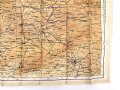 British WWII silk escape map 43K "Spain, Portugal, France" . Issued to both Brotish and U.S. paratroopers. Bery good condition