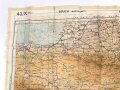 British WWII silk escape map 43K "Spain, Portugal, France" . Issued to both Brotish and U.S. paratroopers. Bery good condition