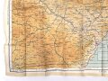 British WWII silk escape map 43K "Spain, Portugal, France" . Issued to both Brotish and U.S. paratroopers. Bery good condition