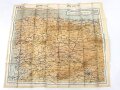 British WWII silk escape map 43K "Spain, Portugal, France" . Issued to both Brotish and U.S. paratroopers. Bery good condition