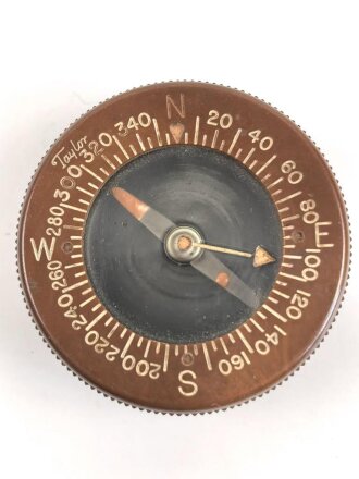 U.S.Airborne WWII, " Taylor model" wrist compass with arm band. Uncleaned