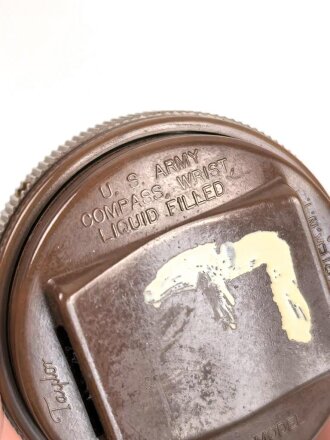 U.S.Airborne WWII, " Taylor model" wrist compass with arm band. Uncleaned