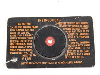 U.S. Air Force or Navy , Emergency signalling mirror ESM