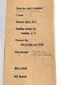 U.S. Army, Camillus M4 Bayonet Knife, DA-19-058, 1953 contract New in Box