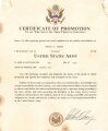 U.S. Army, 1981 dated Certificate of Promotion