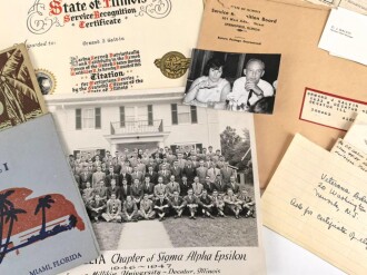 U.S. Army Air Force, Document lot to a Radar Instructor with service from Feb 1945 to Feb 1946. Went to Airforce Reserve after