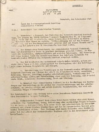 U.S. Army , Papierkonvolut eines Zivilangestellten in Darmstadt 1948
